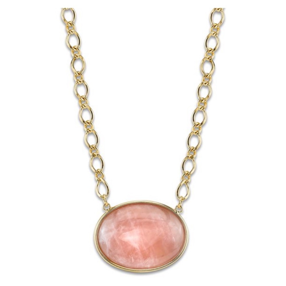 2028 jewelry gemstone oval stone neklace